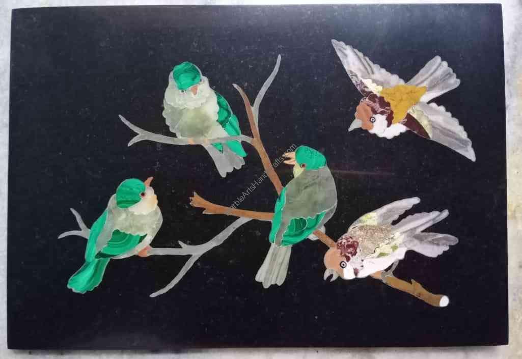 Italian bird design wall panel